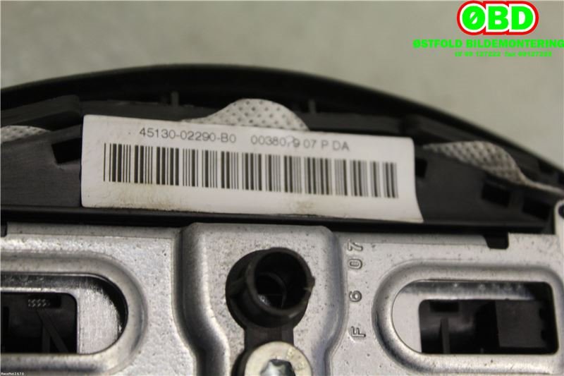 Airbag rattpute til Toyota Auris 2007-2010 (Type I, Fase 1)  (TOYOTA|4513002290B0|)