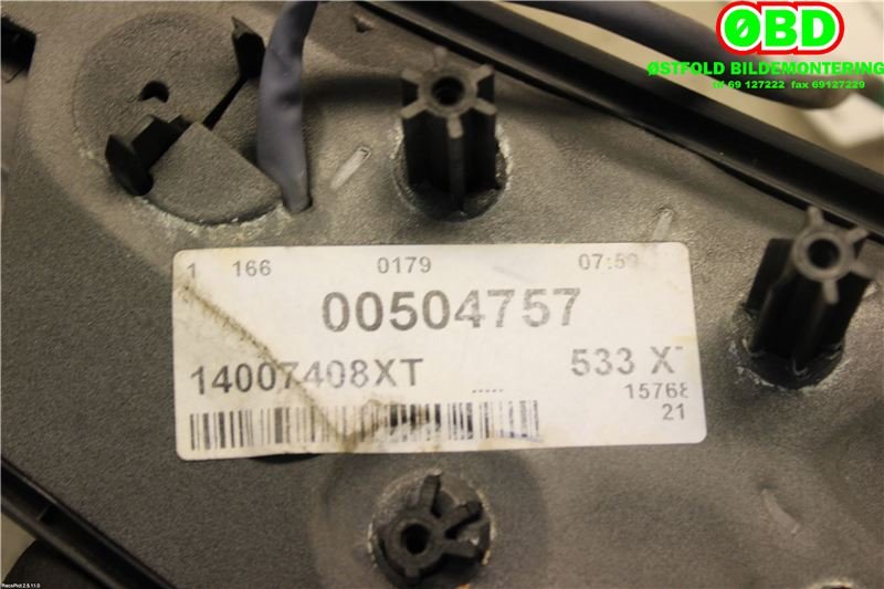 Speil høyre til Citroën Jumpy 2007-2016 (Type II)  (CITROEN|8153L5|14007408XT)