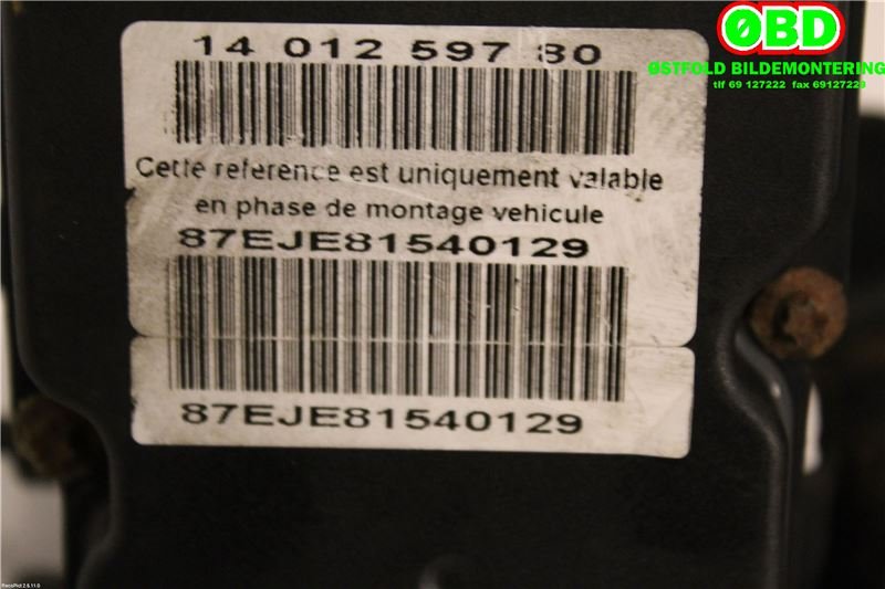 ABS sentral til Citroën Jumpy 2007-2016 (Type II) (CITROEN|4541EN|)