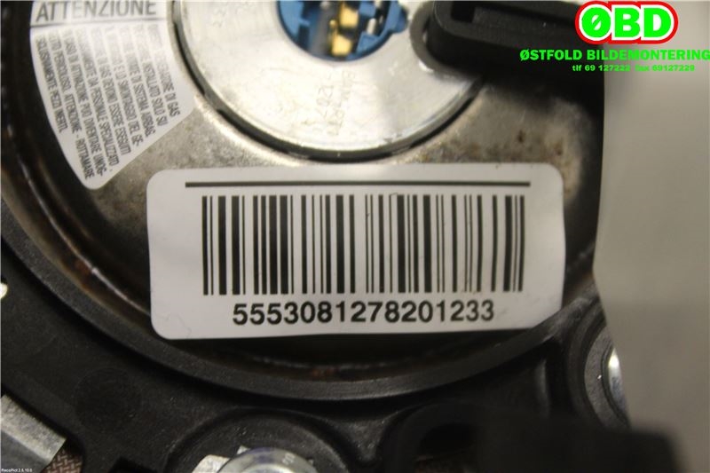 Airbag rattpute til Citroën Jumpy 2007-2016 (Type II)  (CITROEN|4112NL|4112PZ|96809216ZD)
