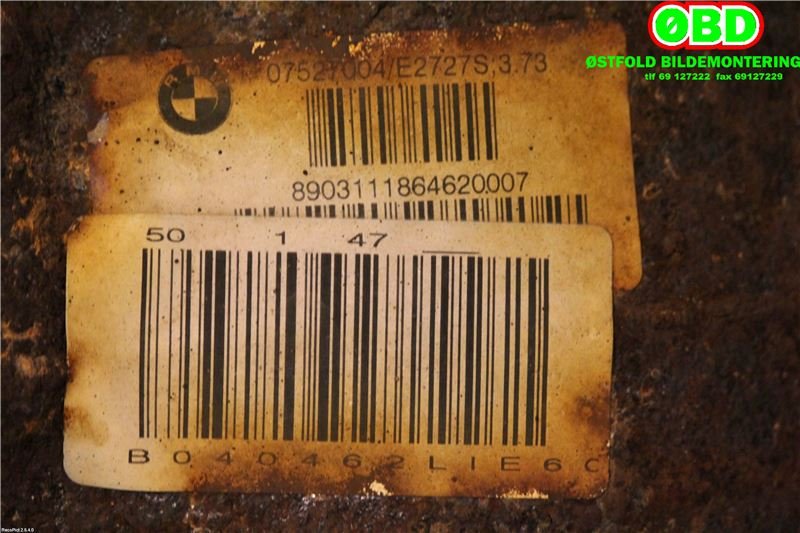 Kardang klokke bak til BMW 5-Serie 2003-2010 (E60/E61) (E60/E61) (BMW|33 10 7 527 005|)