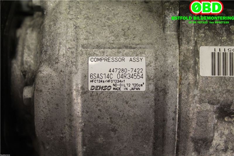 Aircondition kompressor til Mercedes GLA 2014-2020 (X156) (X156) (MERCEDES|A 003 830 44 60|A 000 830 35 02|4472807422)