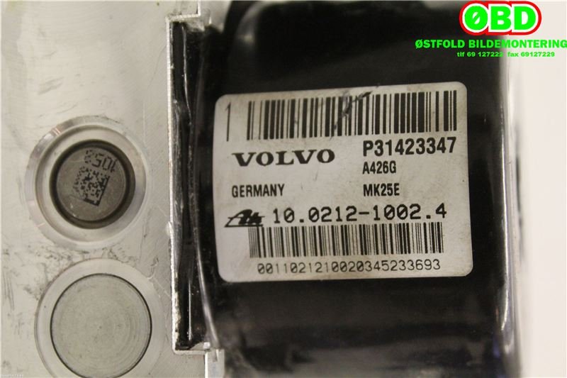 ABS sentral til Volvo V70 2014-2016 (Type III, Fase 2)  (VOLVO|31261143||31423347)
