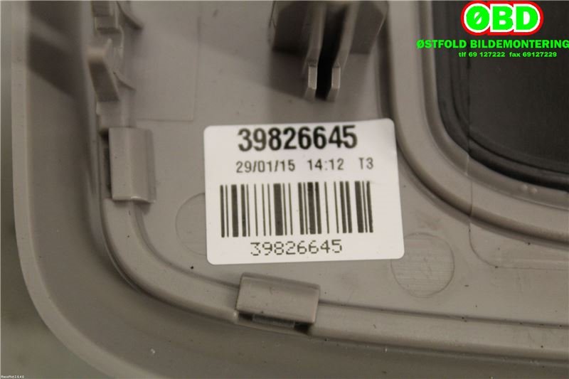 Taklyspanel til Volvo V70 2014-2016 (Type III, Fase 2)  (VOLVO||39826645)