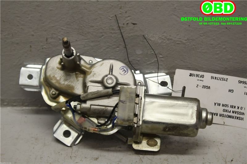 Viskermotor bakrute til Nissan Pixo 2009-2013 (NISSAN|287104A00C|38810M68K00|)