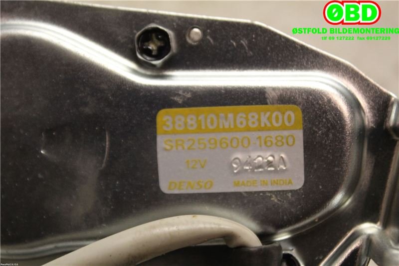 Viskermotor bakrute til Nissan Pixo 2009-2013 (NISSAN|287104A00C|38810M68K00|)