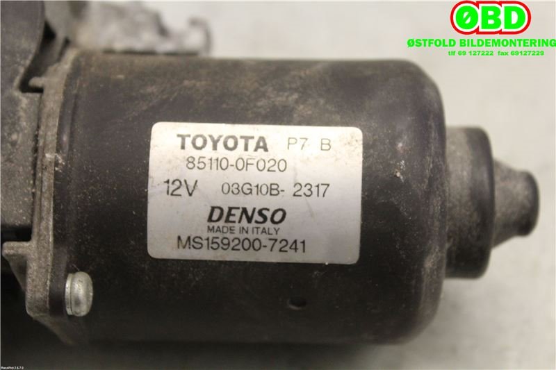 Viskermotor frontrute til Toyota Verso 2004-2009 (Type II)  (TOYOTA|851100F020|1592007241)