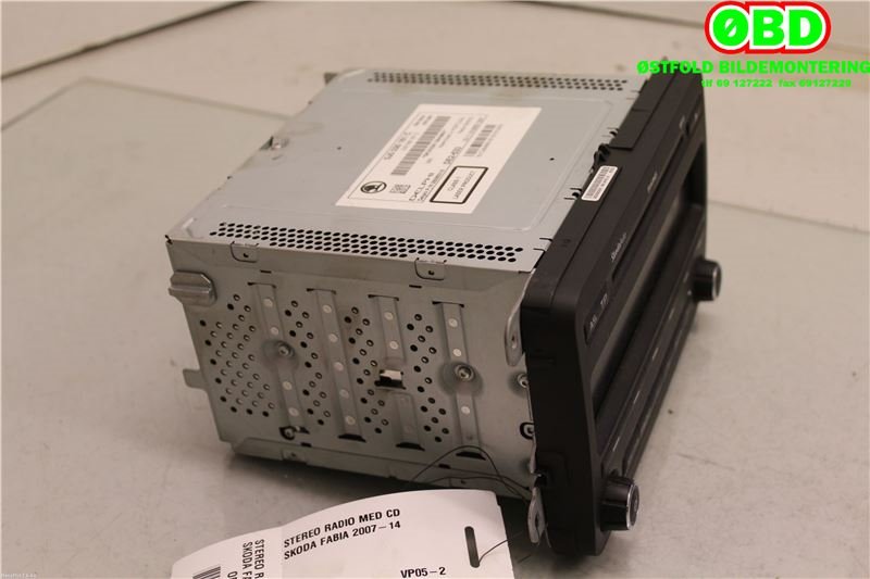 Bilstereo til Škoda Fabia 2010-2014 (Type II, Fase 2)  (SKODA|5J0 035 161 C|5J0 035 161 D|)