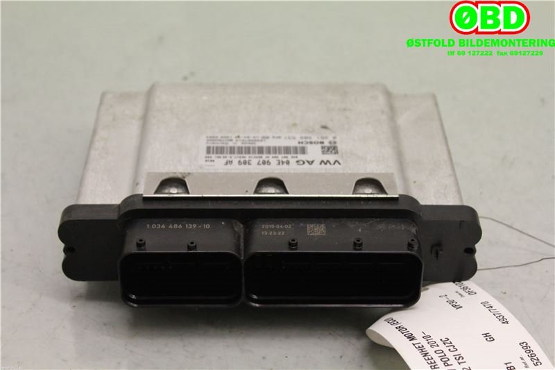 Styreenhet motor til VW Polo 2014-2017 (Type V, Fase 2)  (VOLKSWAGEN|04E 906 027 BB||04E907309AF)