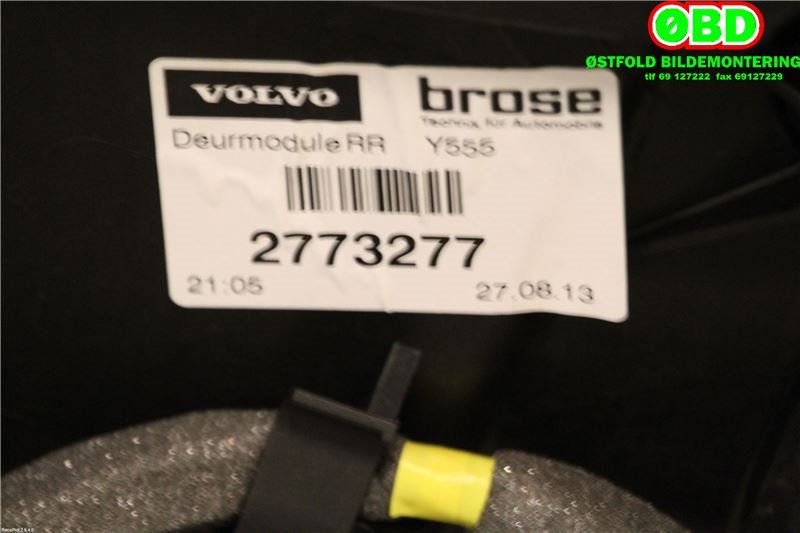 Ruteheis høyre bak til Volvo V40 2012-2019  (VOLVO|31276218|)