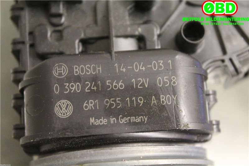 Viskermotor frontrute til VW Polo 2014-2017 (Type V, Fase 2)  (VOLKSWAGEN|6R1955119A|0390241566)