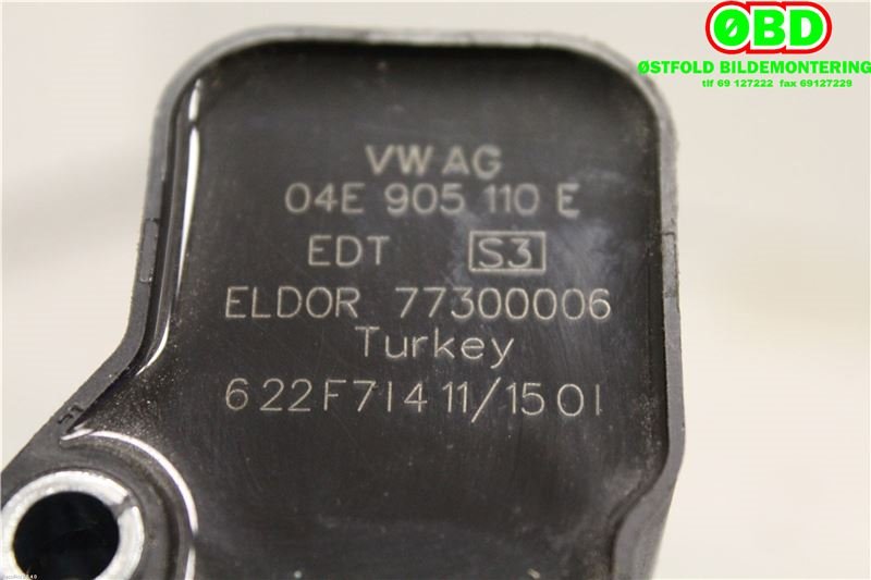 Coil elektronisk til VW Polo 2014-2017 (Type V, Fase 2) (VOLKSWAGEN|04E 905 110 K|04E 905 110 P|04E905110E)