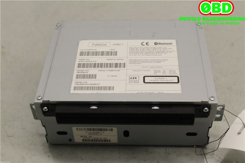 Bilstereo til Volvo V70 2007-2013 (Type III, Fase 1)  (VOLVO||31344873AA)