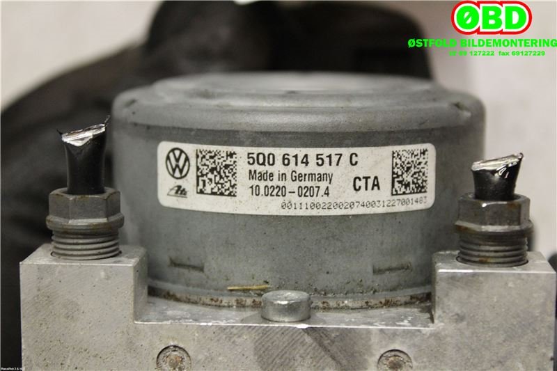 ABS sentral til Audi A3 2012-2016 (Type III, Fase 1)  (AUDI|5Q0614517N||5Q0614517C)