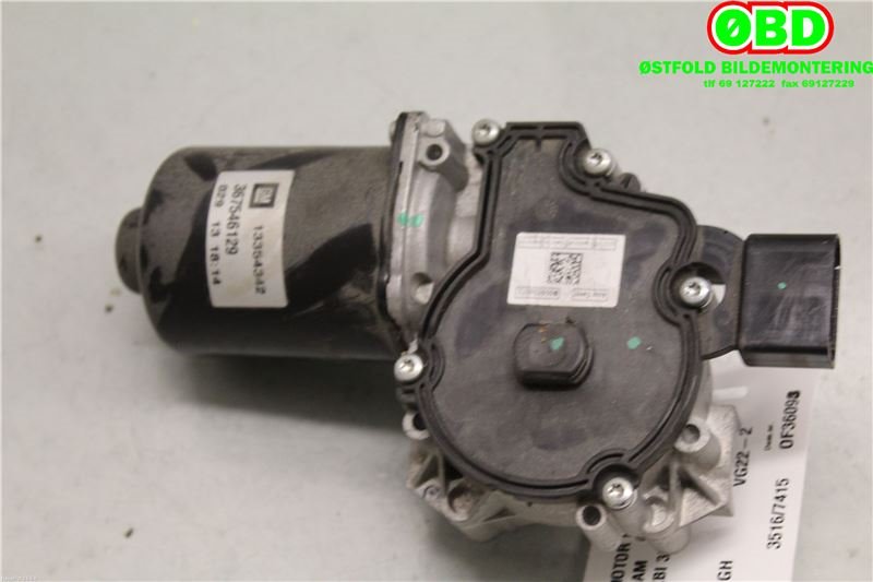 Viskermotor frontrute til Opel Adam, 2013-2016  (OPEL|13354342)