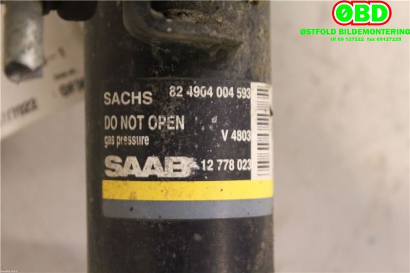Fjærbein høyre foran til Saab 9-3 2008-2011 (Type II, Fase 2)  (SAAB||12778023)
