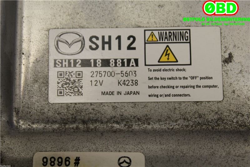 Styreenhet motor til Mazda 3 2013-2016 (Type III, Fase 1) (MAZDA|SH1218881A|)