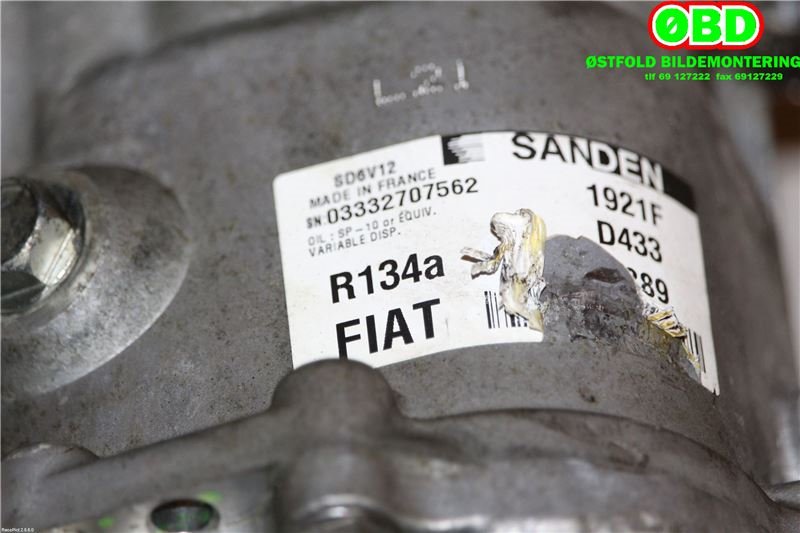 Aircondition kompressor til Opel Combo D 2012-2018  (OPEL COMBO VAN|95513956|1854356|)