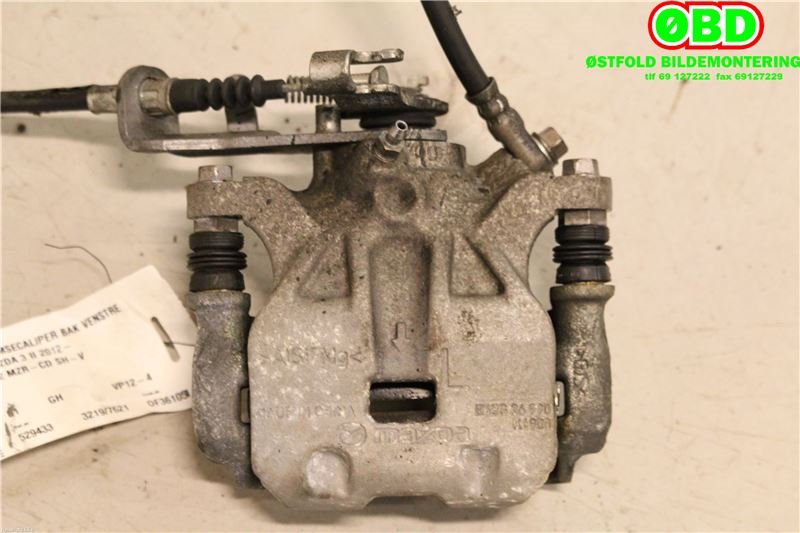 Bremsecaliper venstre bak til Mazda 3 2013-2016 (Type III, Fase 1)  (MAZDA|B4Y72699ZA|)
