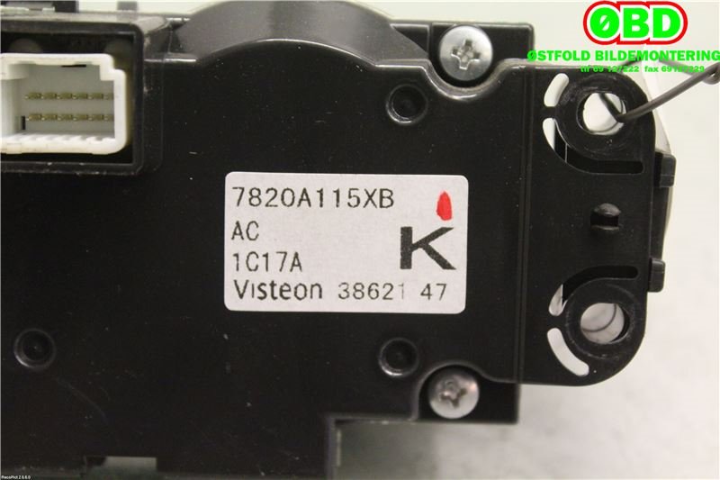Varmeapparat betjening til Mitsubishi ASX 2010-2019 (MITSUBISHI|7820A115XB|7820A1015XB)