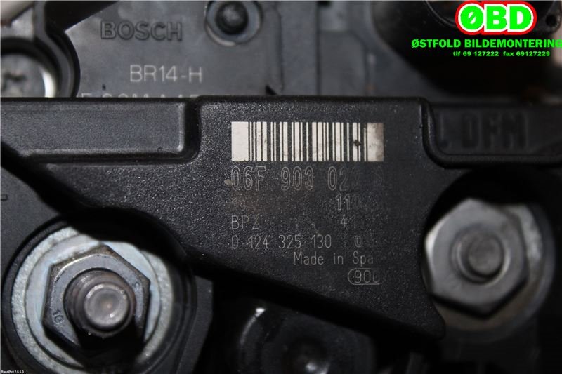 Dynamo til Škoda Fabia 2010-2014 (Type II, Fase 2)  (SKODA|06F 903 023 GX||06F903023Q)