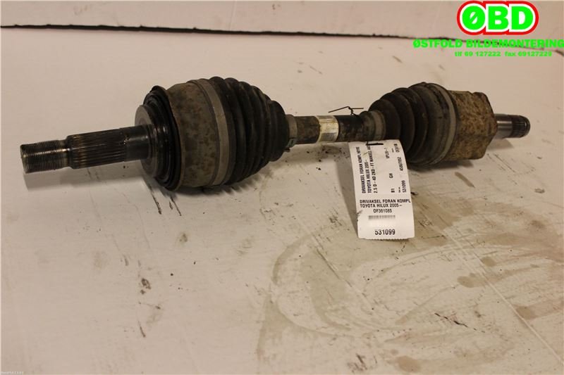 Drivaksel høyre foran til Toyota Hilux 2012-2016 (TOYOTA|434300K022|434300K030|)