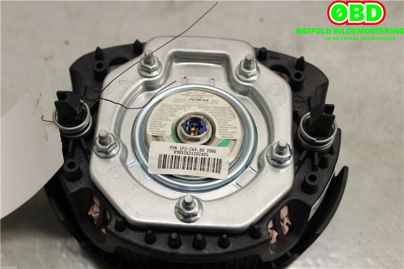 Airbag rattpute til VW Polo 2005-2009 (Type IV, Fase 2)  (VOLKSWAGEN|1T0 880 201 E||1T0880201E)