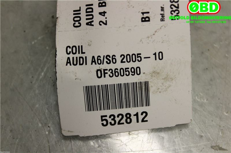 Coil elektronisk til Audi A6 2005-2008 (Type III, Fase 1) (C6) (C6) (AUDI|06E 905 115 E|06E 905 115 G|)