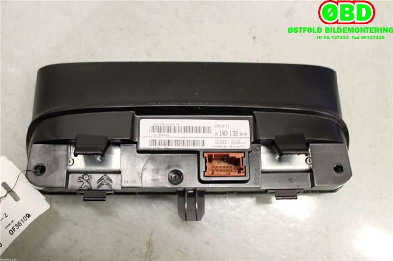 Instrumentpanel til Citroën C4, Cactus 2014-2017 (Fase 1)  (CITROEN C4 CACTUS|9813854080|9821714180|9810313280)