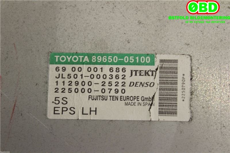 Styreenhet servo til Toyota Avensis 2009-2015 (Type III, Fase 1)  (TOYOTA|8965005100|)
