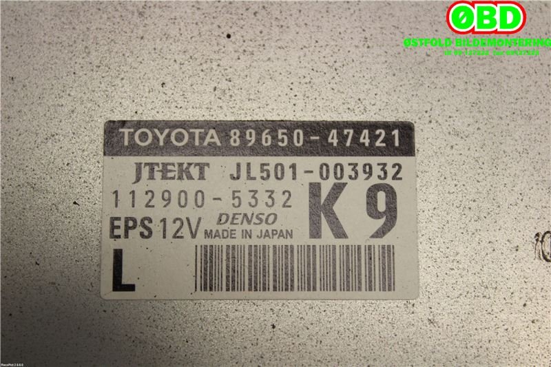 Styreenhet servo til Toyota Prius +7 2012-2020 (Type III) (stasjonsvogn) (stasjonsvogn) (TOYOTA|8965047421|1129005332)