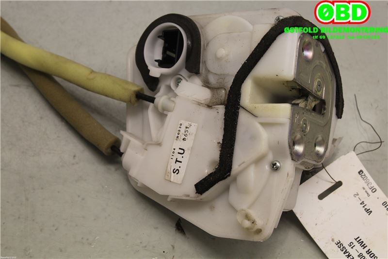 Låsekasse høyre bak til Mazda 2, 2011-2014 (Type II, Fase 2)  (MAZDA|D65172310D)