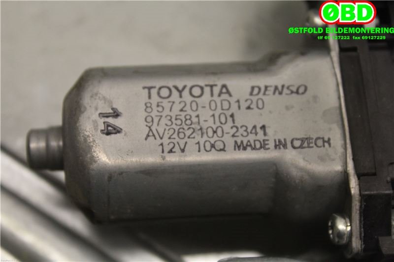 Ruteheis høyre bak til Toyota Auris 2013-2015 (Type II, Fase 1)  (TOYOTA|6983002240|)