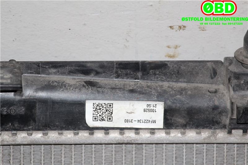 Radiator (automat gir) til Toyota Yaris 2009-2011 (Type II, Fase 2) (TOYOTA|164000Y010|)