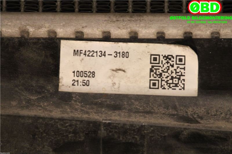 Radiator (automat gir) til Toyota Yaris 2009-2011 (Type II, Fase 2) (TOYOTA|164000Y010|)