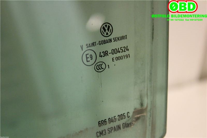 Siderute venstre bak til VW Polo 2009-2014 (Type V, Fase 1)  (VOLKSWAGEN|6R6 845 205 C||6R6845205C)