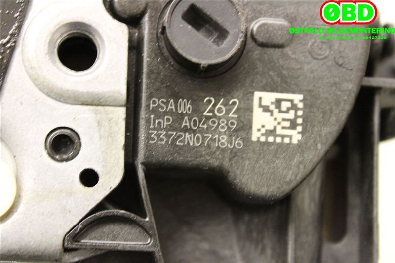 Låsekasse venstre bak til Peugeot 508 2011-2014 (Type I, Fase 1) (PEUGEOT|98 006 262 80|98 192 632 80|006262)