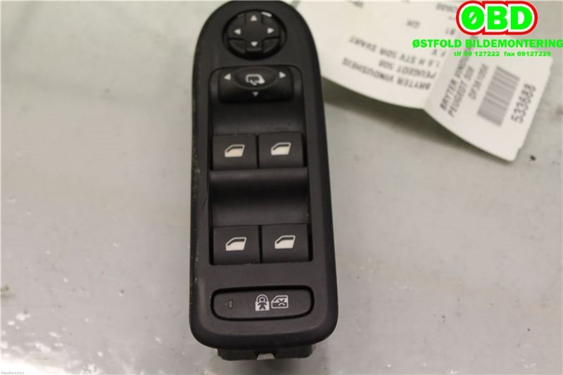 Bryter ruteheis til Peugeot 508 2011-2014 (Type I, Fase 1)  (PEUGEOT|98026370ZD|)