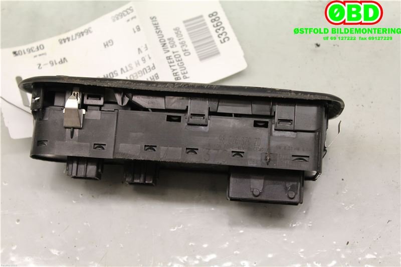 Bryter ruteheis til Peugeot 508 2011-2014 (Type I, Fase 1)  (PEUGEOT|98026370ZD|)