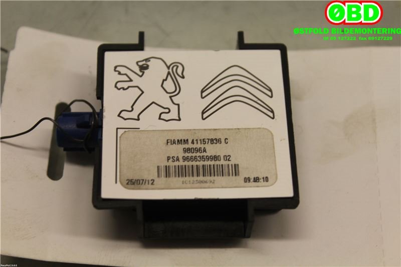 Antenne forsterker til Peugeot 508 2011-2014 (Type I, Fase 1) (PEUGEOT|6587A5|9832982380|9666359980)