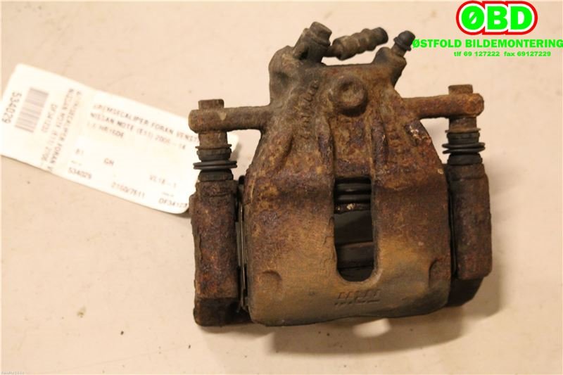 Bremsecaliper venstre foran til Nissan Note 2006-2013 (Type I) (NISSAN|41011AX60A|)