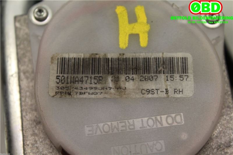 Airbag beltestrammer til Nissan Note 2006-2013 (Type I)  (NISSAN|)
