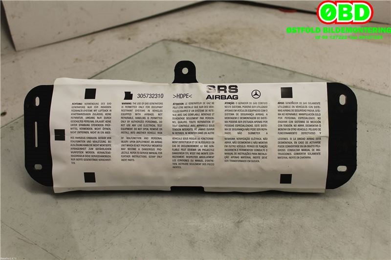 Airbag passasjer til Mercedes CLS 2004-2010 (C219) (C219) (MERCEDES|A 219 860 05 02||2198600502)
