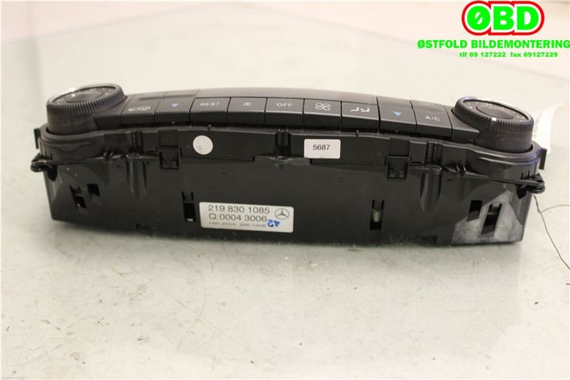 Varmeapparat betjening til Mercedes CLS 2004-2010 (C219) (C219) (MERCEDES|A 219 830 10 85|A 219 830 33 85|2198301085)