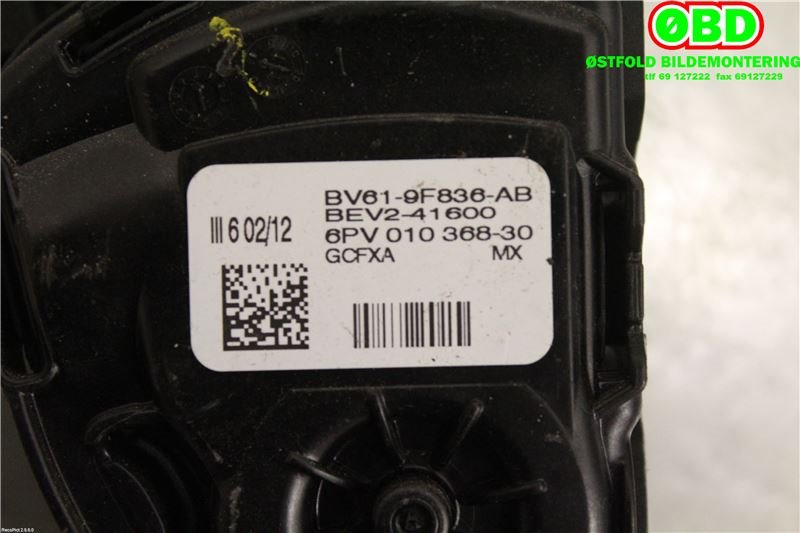 Pedal gass til Ford Focus 2011-2014 (Type III, Fase 1)  (FORD|1710214||BV619F836AB)