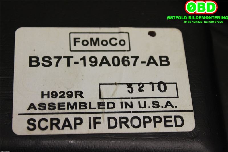 Bilstereo diverse til Ford Mondeo 2011-2014 (Type IV, Fase 2)  (FORD|1718434||BS7T19A067AB)