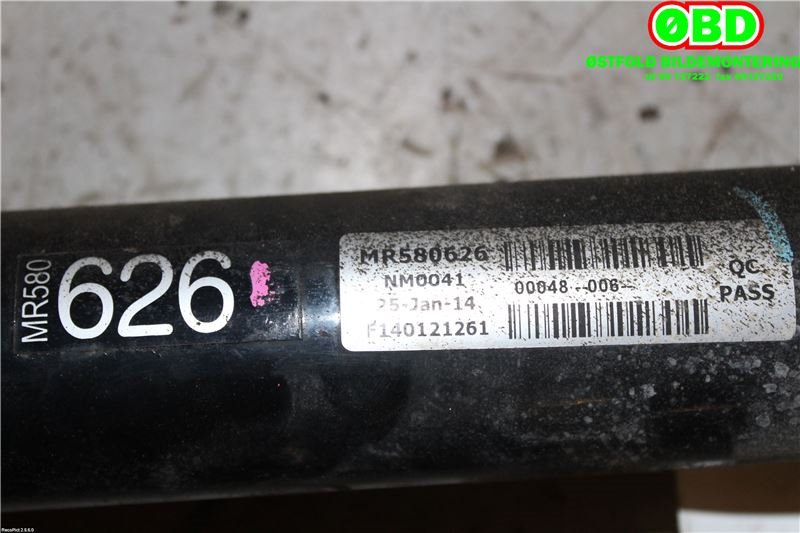 Mellomaksel fremre til Mitsubishi L200 2006-2015 (Type IV)  (MITSUBISHI|MR580626|)