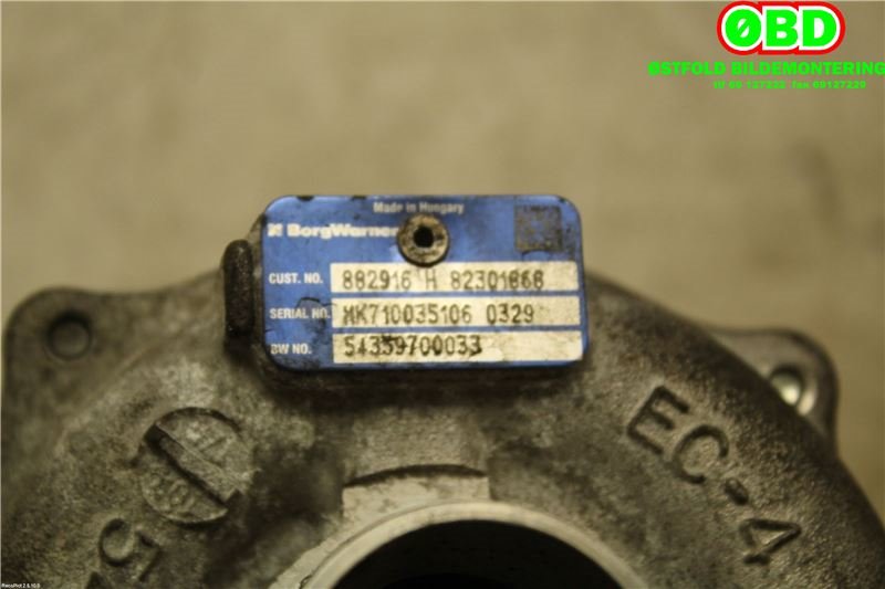 Turbo til Renault Kangoo 2008-2021 (Type II) (RENAULT|144113163R|)