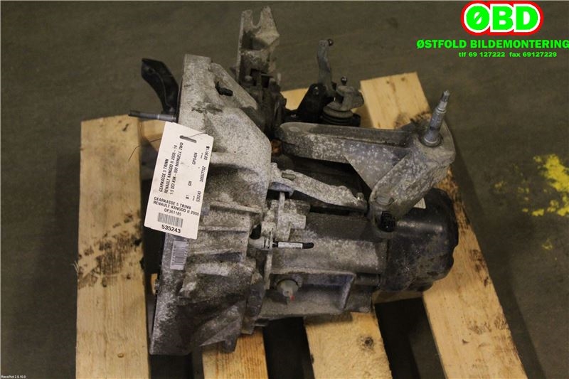 Girkasse manuell til Renault Kangoo 2008-2021 (Type II)  (RENAULT|7701978877|320103275R|)