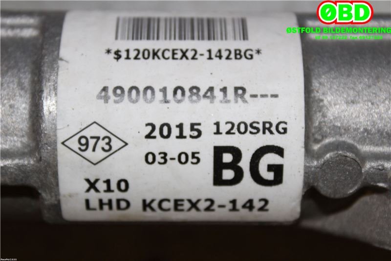 Tannstang til Renault Zoe 2013-2019 (Fase 1)  (RENAULT ZOE|490010841R|490016510R)